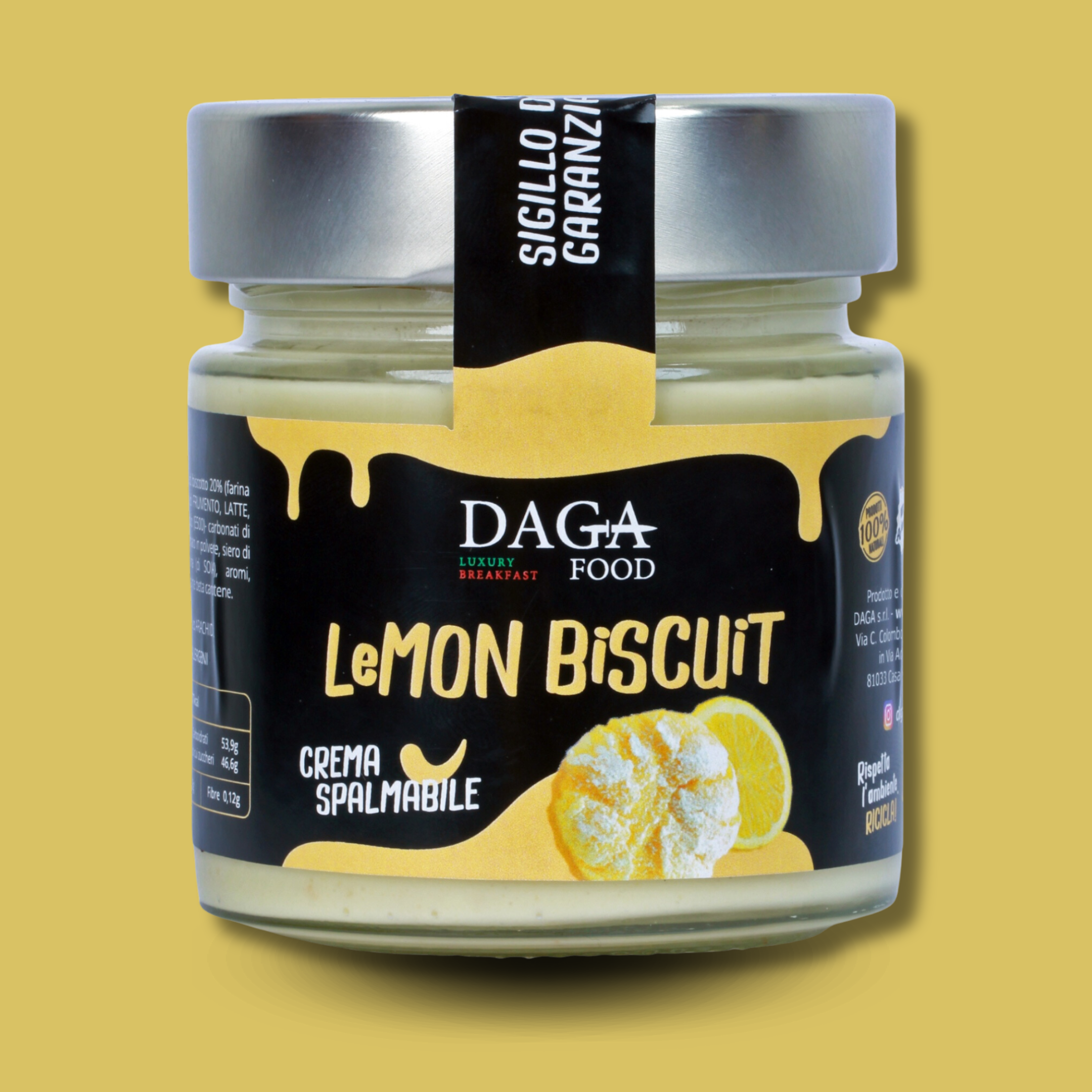 Lemon biscuit vasetto 200g