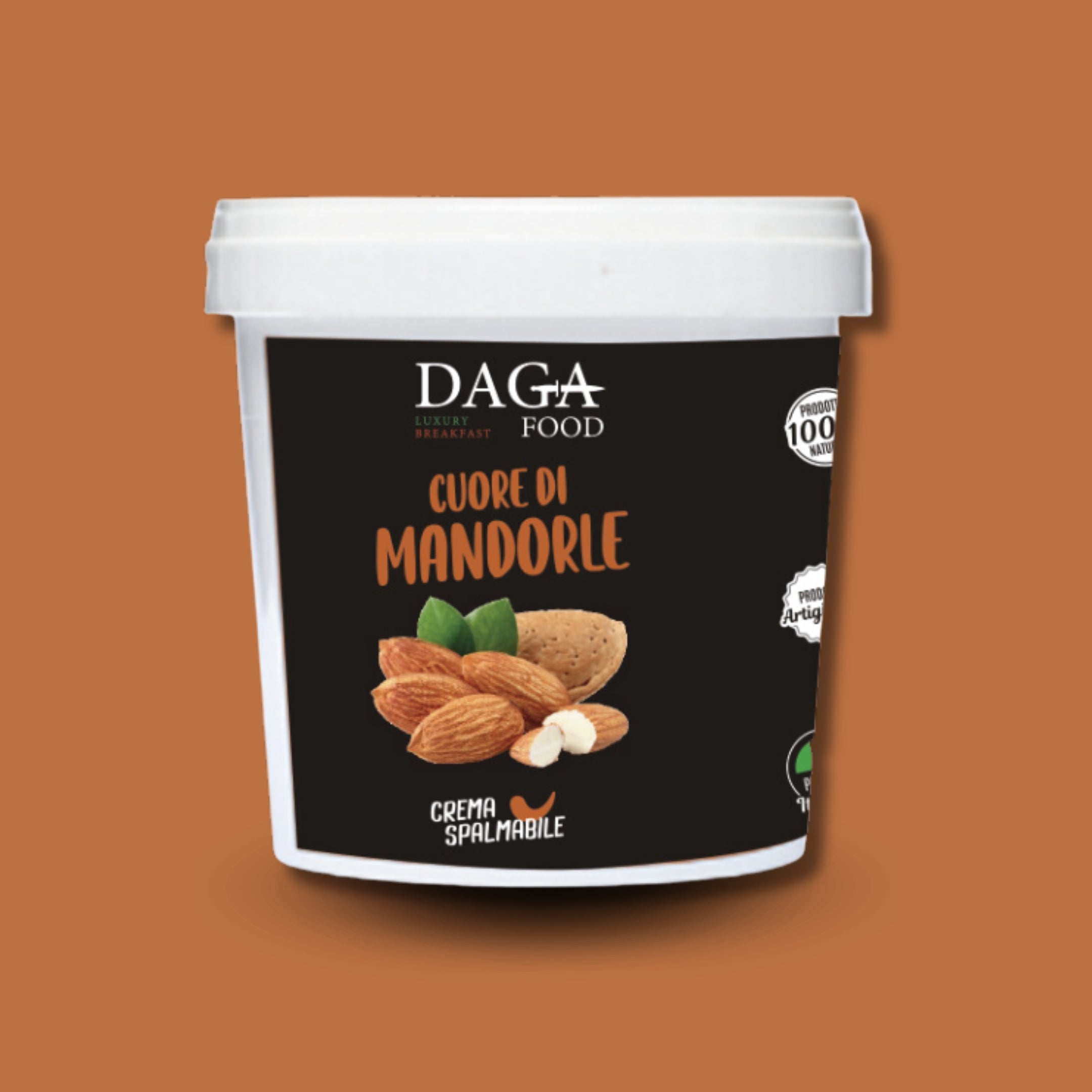 CUORE DI MANDORLE CREMA SPALMABILE ARTIGIANALE "SECCHIO DA 1KG/3KG"