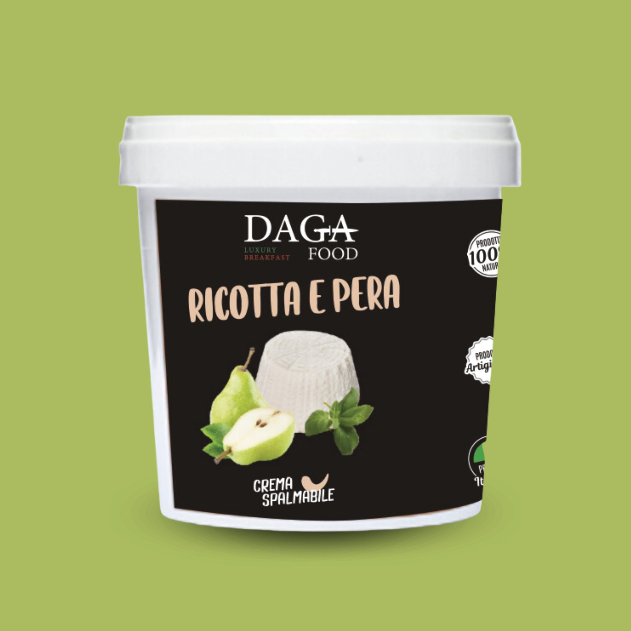 RICOTTA E PERA CREMA SPALMABILE ARTIGIANALE "SECCHIO DA 1KG/2,5 KG"