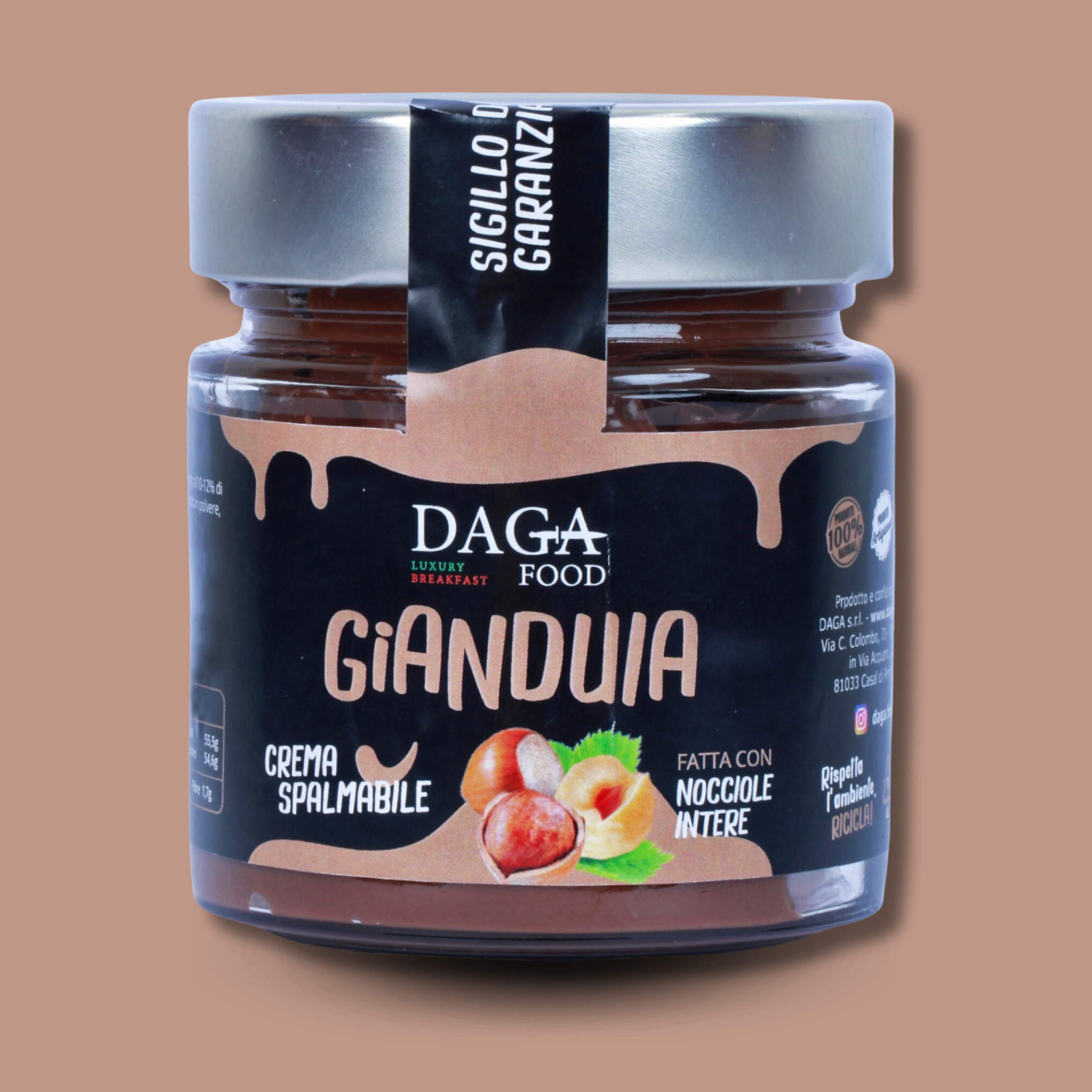 Cioccolato gianduia vasetto 200g