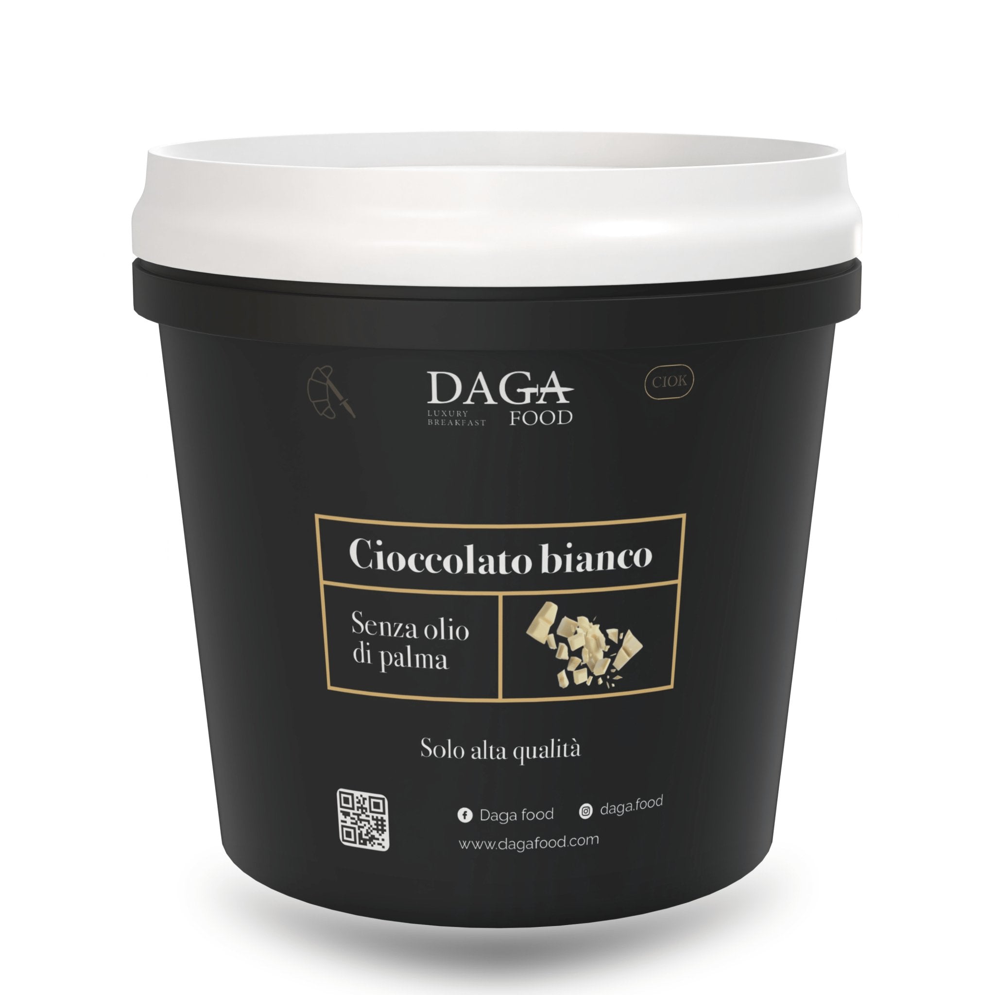 Bianco Ciok - Crema al cioccolato Bianco 1 Kg - DAGA FOOD
