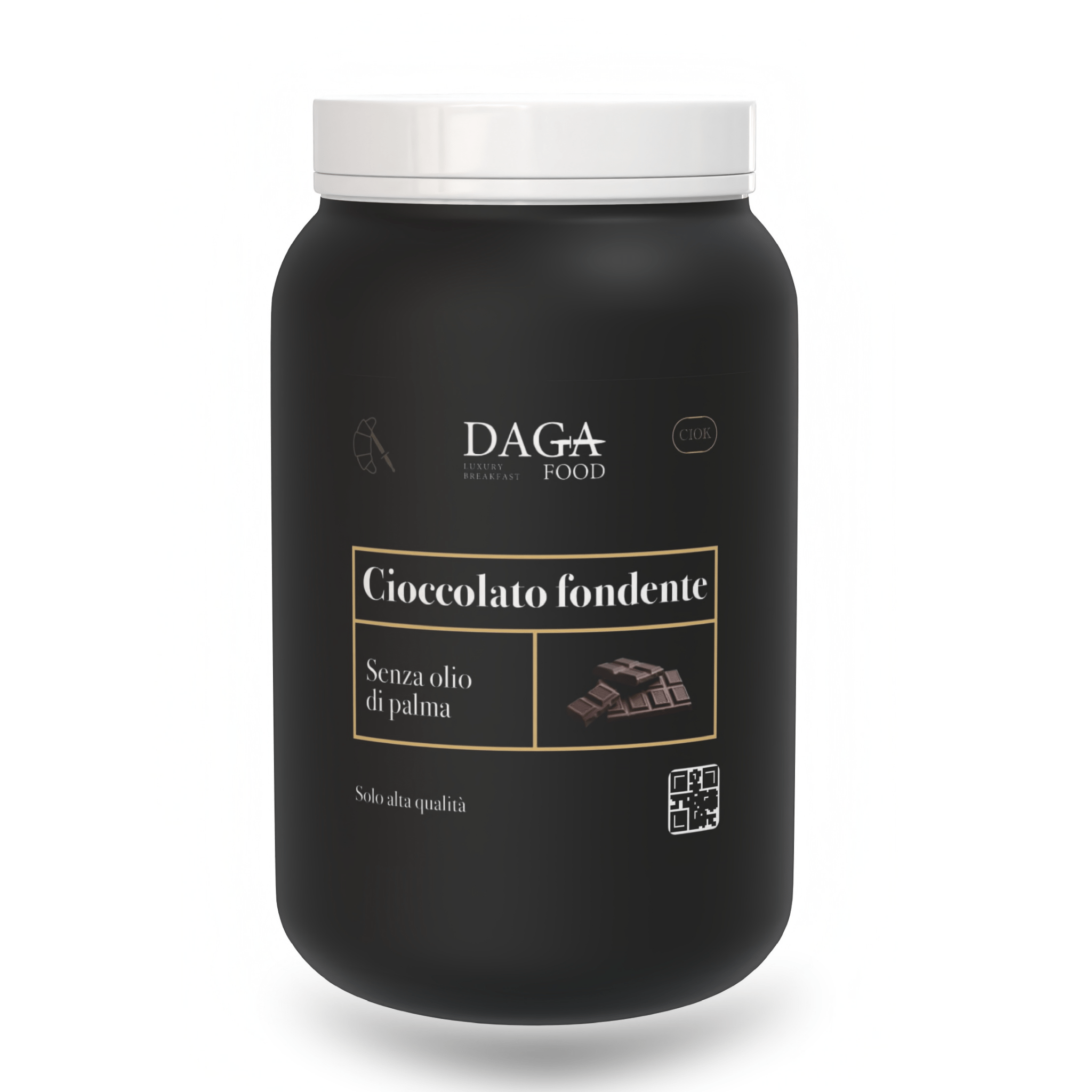CIOCCOLATO FONDENTE crema spalmabile artigianale lovecream formato secchio da 1,3 Kg - DAGA FOOD
