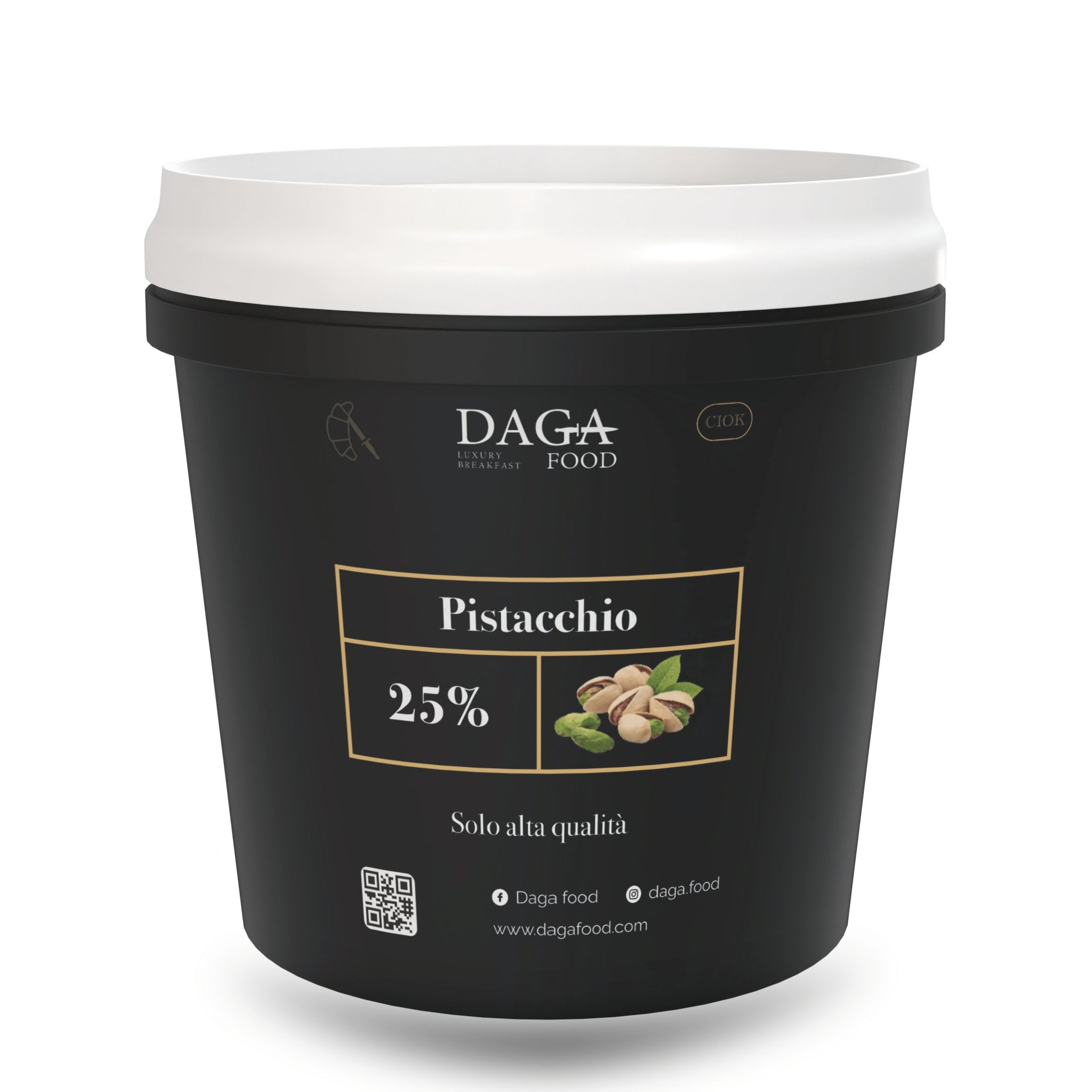 Pistacchio Ciok 25% - Crema al PISTACCHIO - senza olio di palma - da 1 Kg - DAGA FOOD