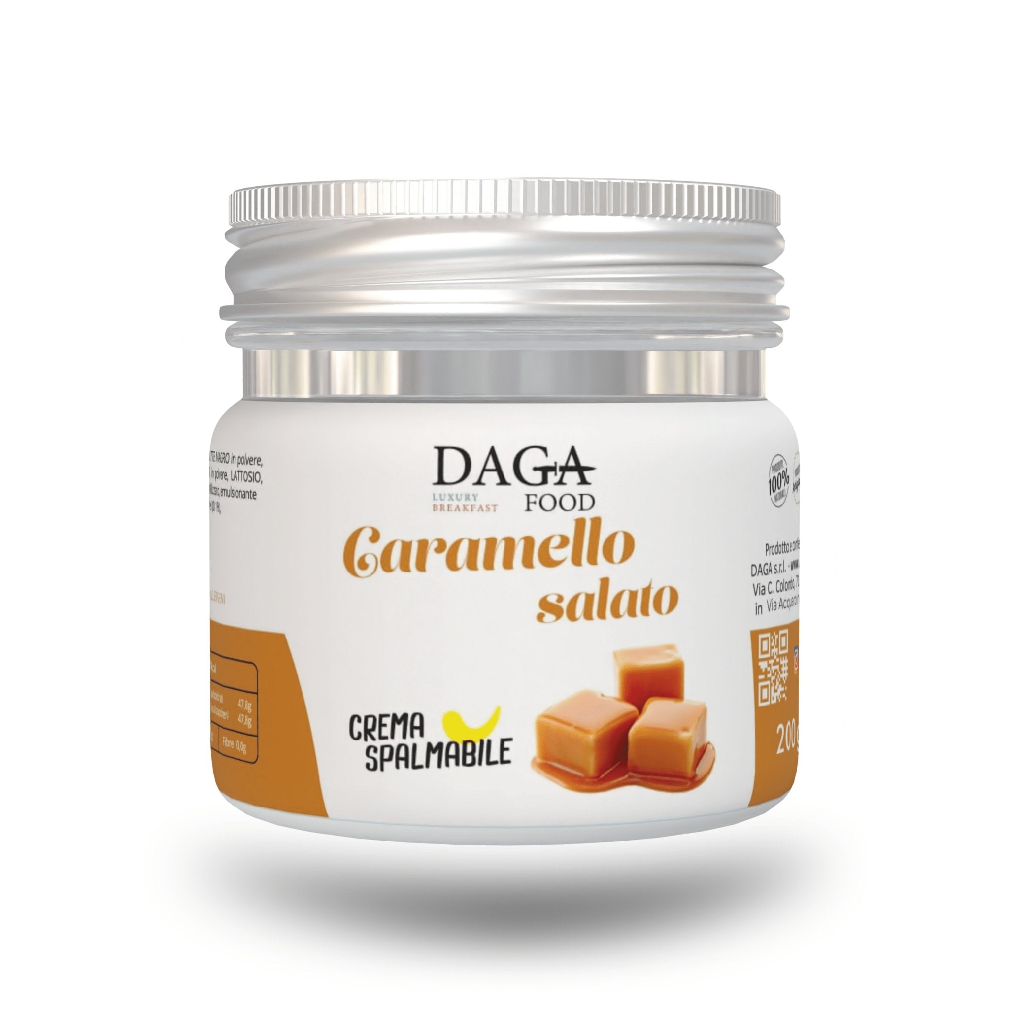 VASETTO Caramello salato 200g (CARTONE DA 6PZ) - DAGA FOOD