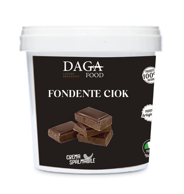 Fondente Ciok - Crema al cioccolato Fondente - senza olio di palma - da 1 e 3 Kg