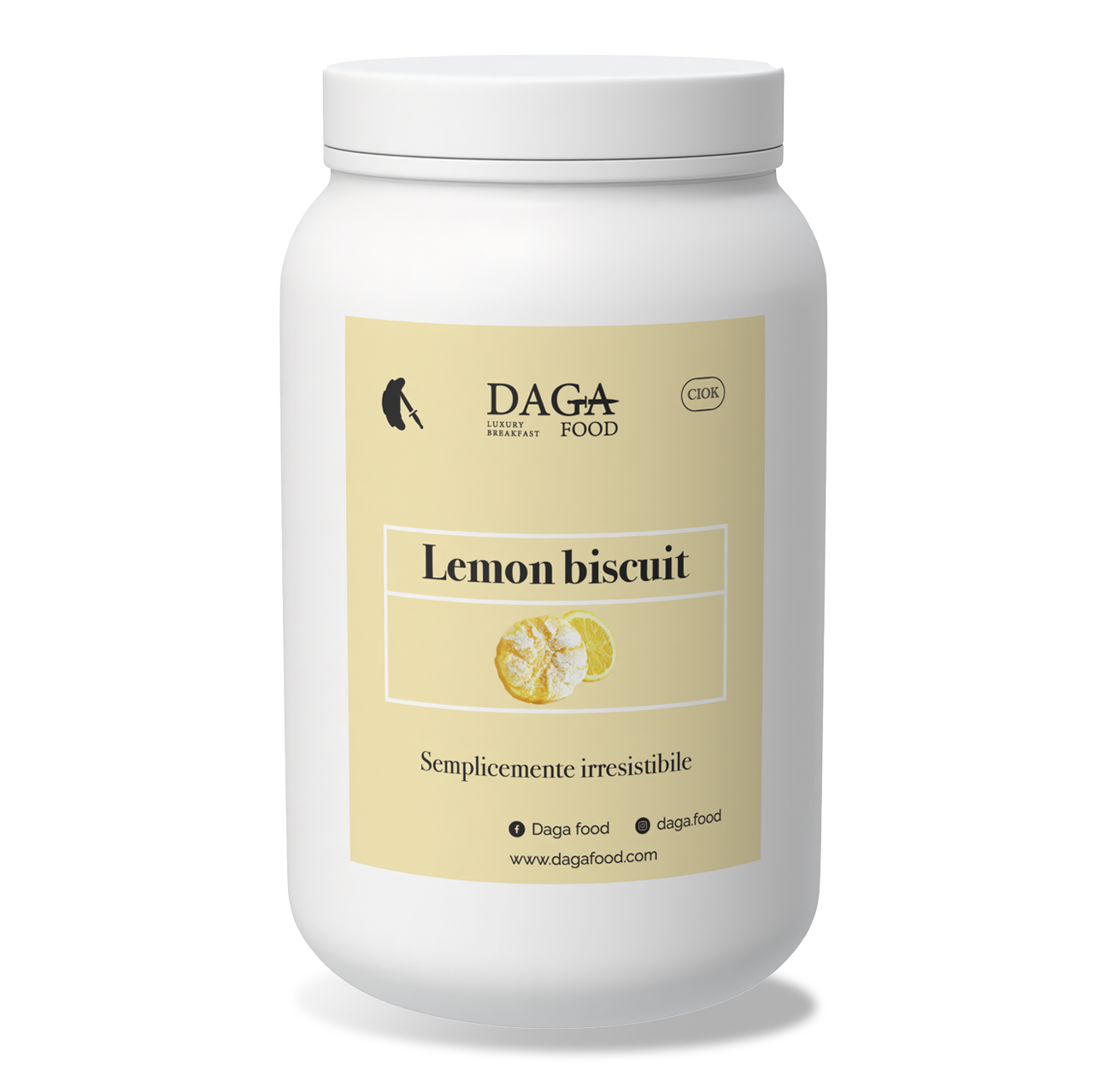 Secchiello Lemon Biscuit 1,3 KG