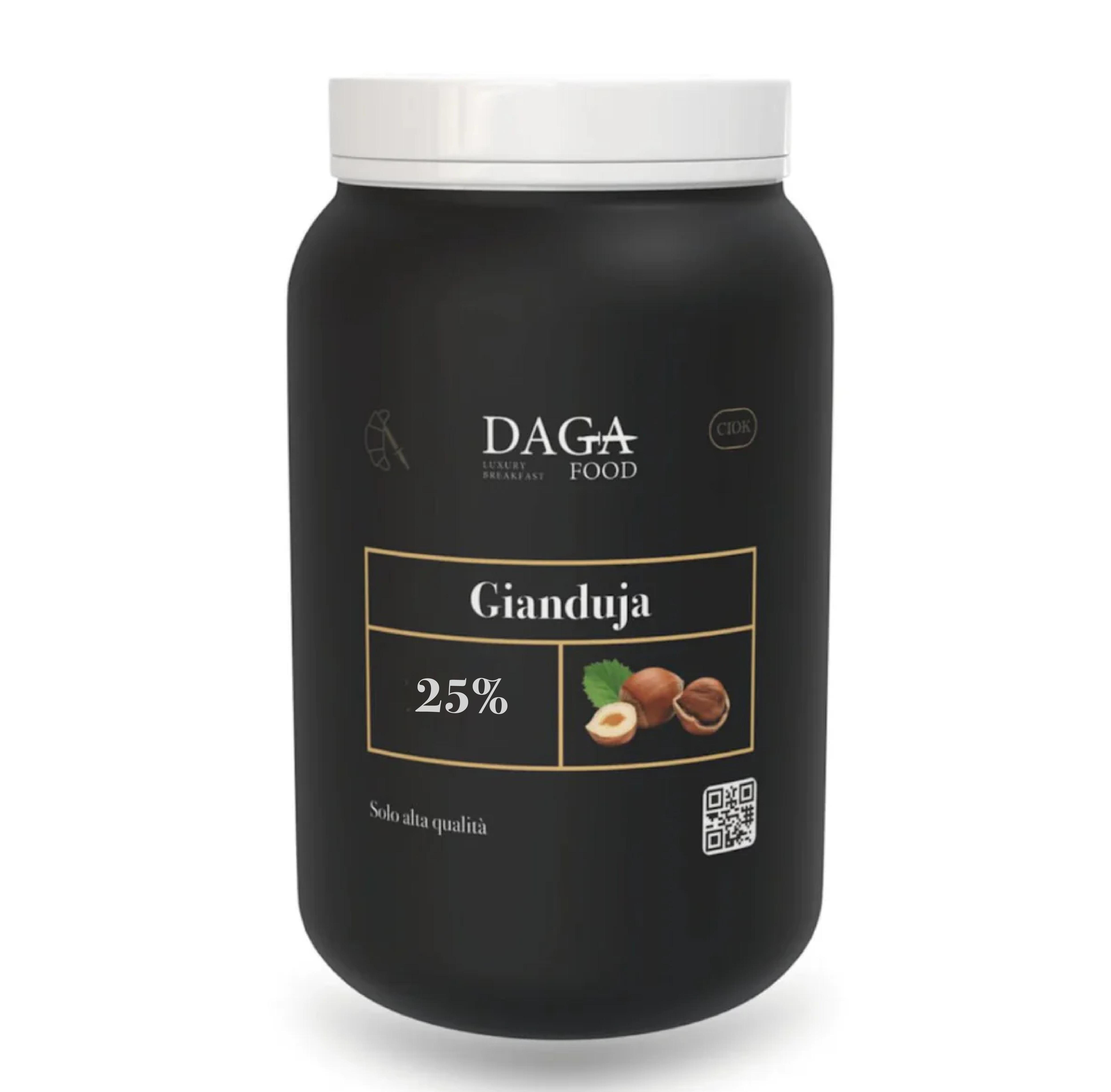 GIANDUJA 25% crema spalmabile artigianale lovecream formato secchio da 1,3 Kg
